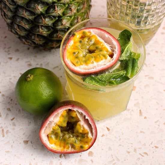 Image of passionfruit mojito recipe drink