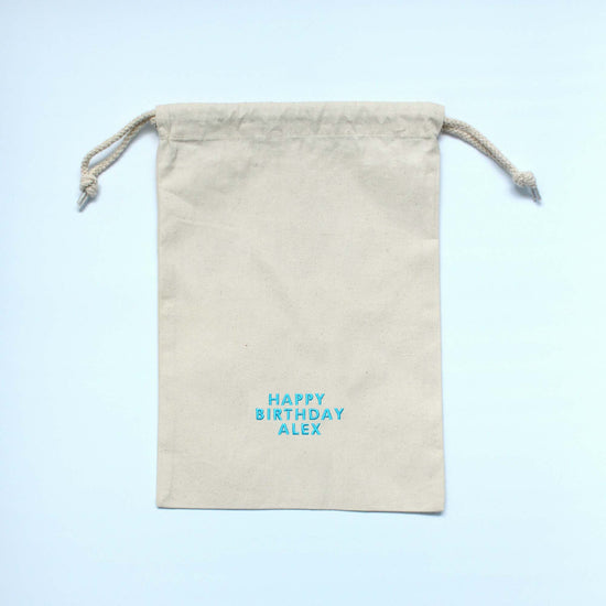 Happy Birthday Drawstring Bag