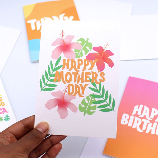 Image of tropical Mother's Day card