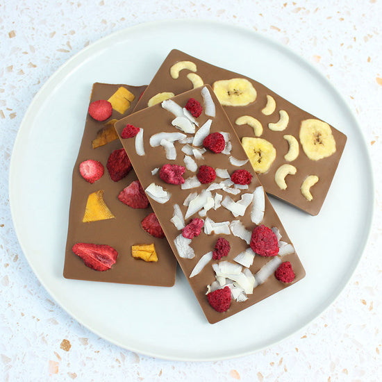 Homemade Tropical Chocolate Bars