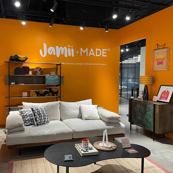 Image of the Jamii pop-up in the MADE showroom