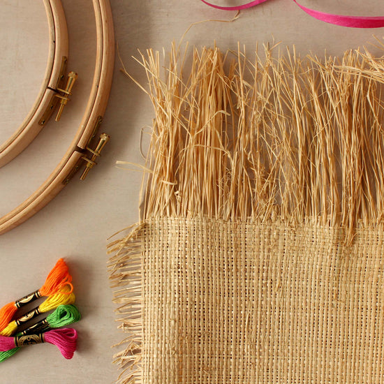 Natural Raffia Fabric