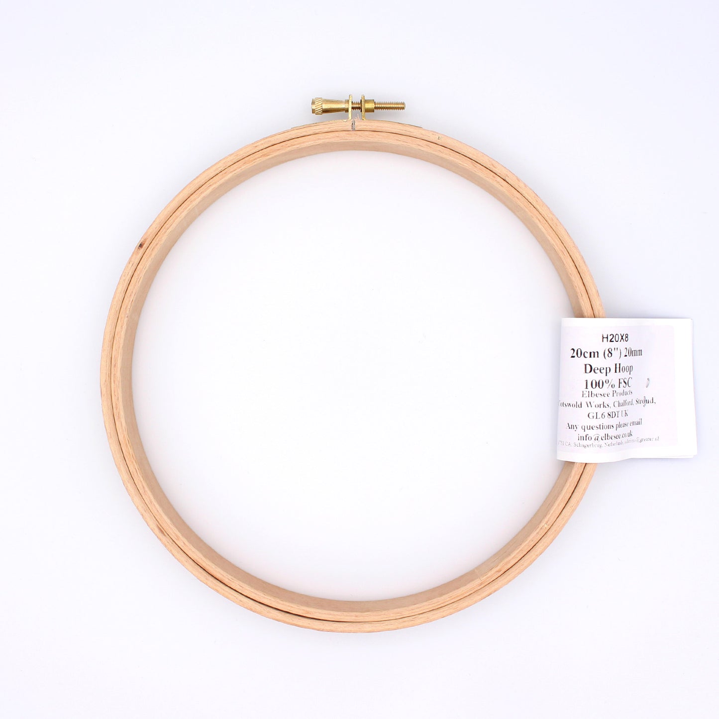 One wooden quilting hoop