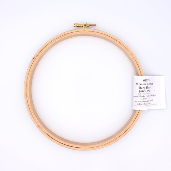One wooden quilting hoop