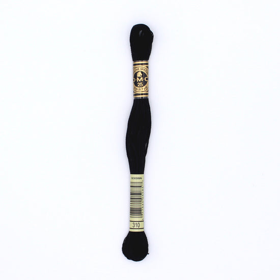 Black embroidery thread