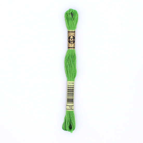 Green embroidery thread