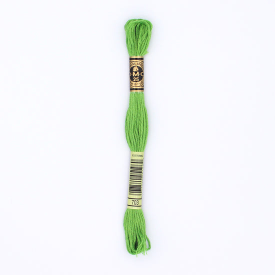 Green embroidery thread