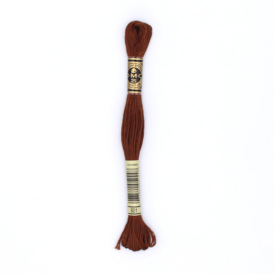 Brown embroidery thread