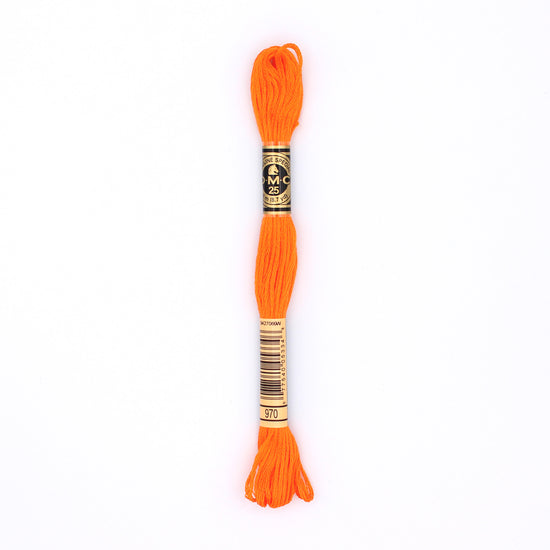 Orange embroidery thread