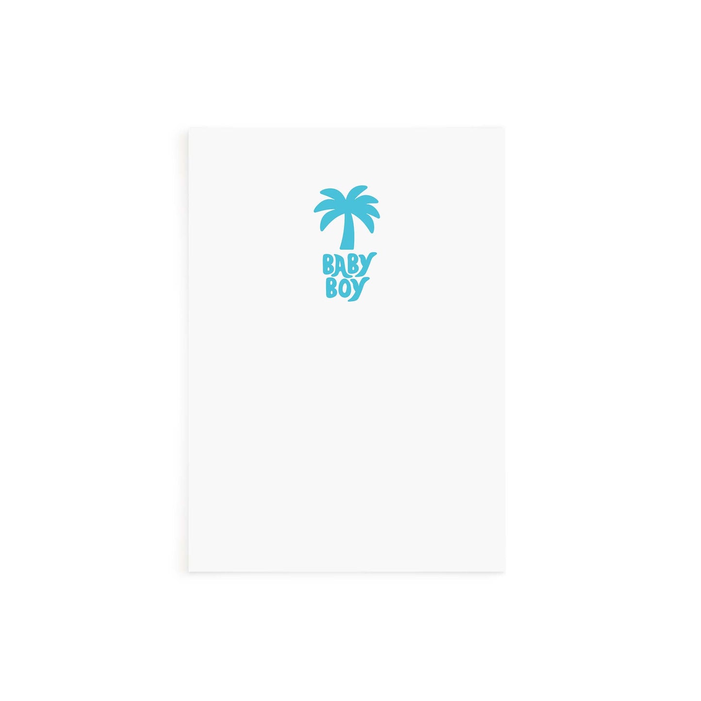 Palm Tree Baby Boy Card