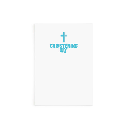 Christening Day Blue Card