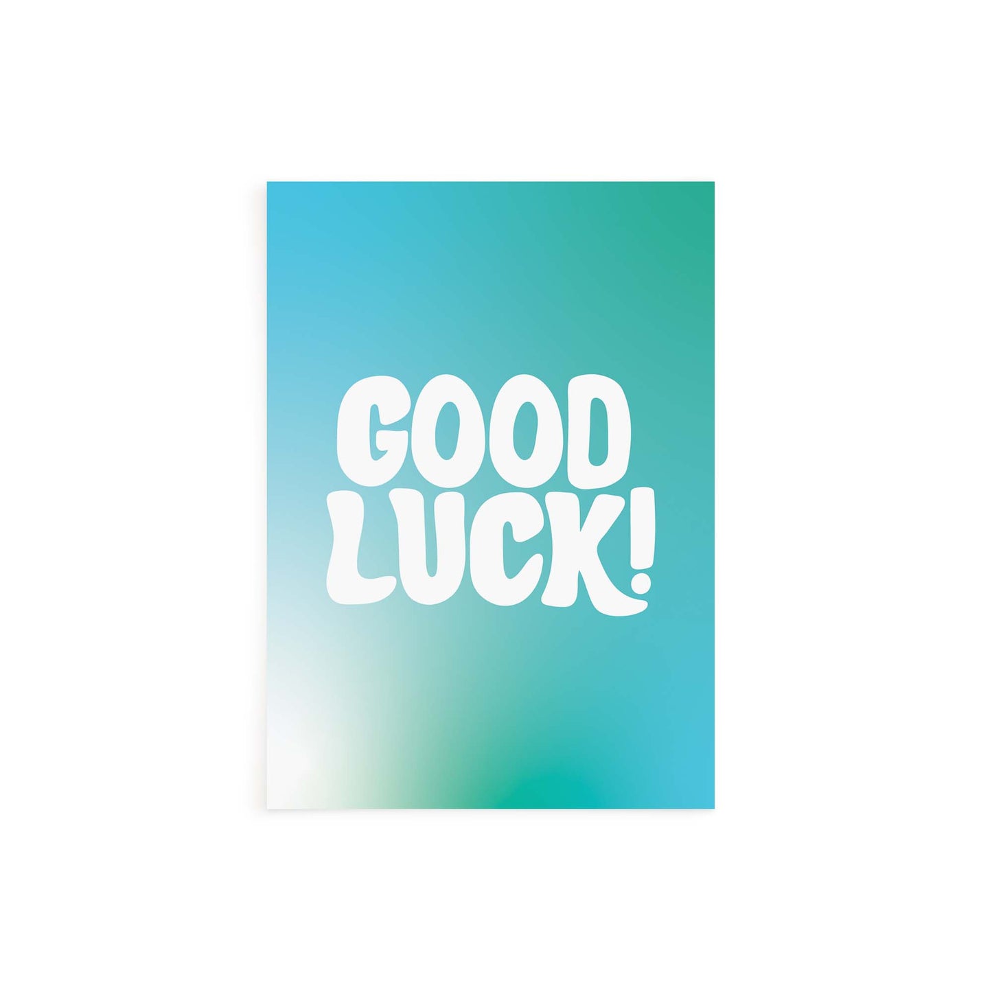 Good Luck Gradient Card