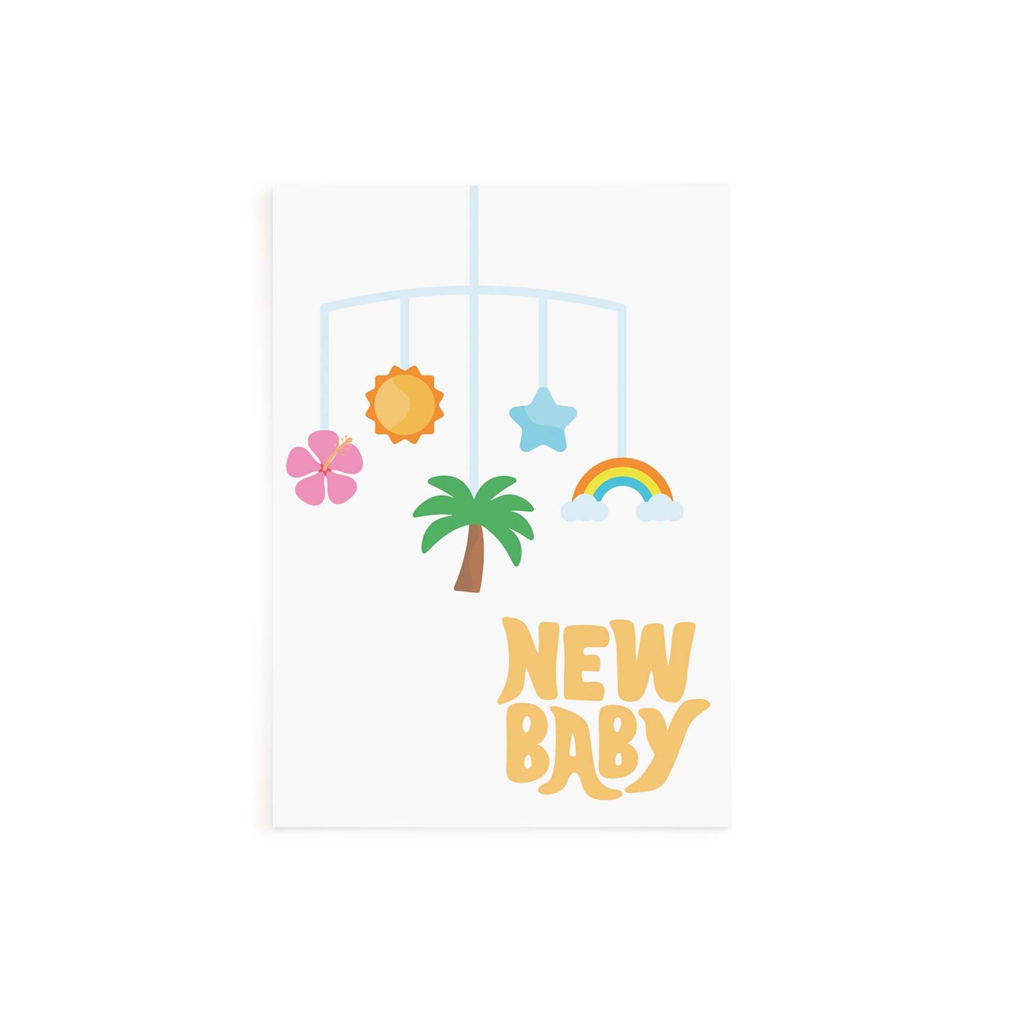New Baby Mobile Card