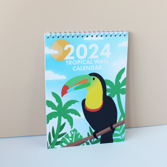 Tropical Wall Calendar 2024