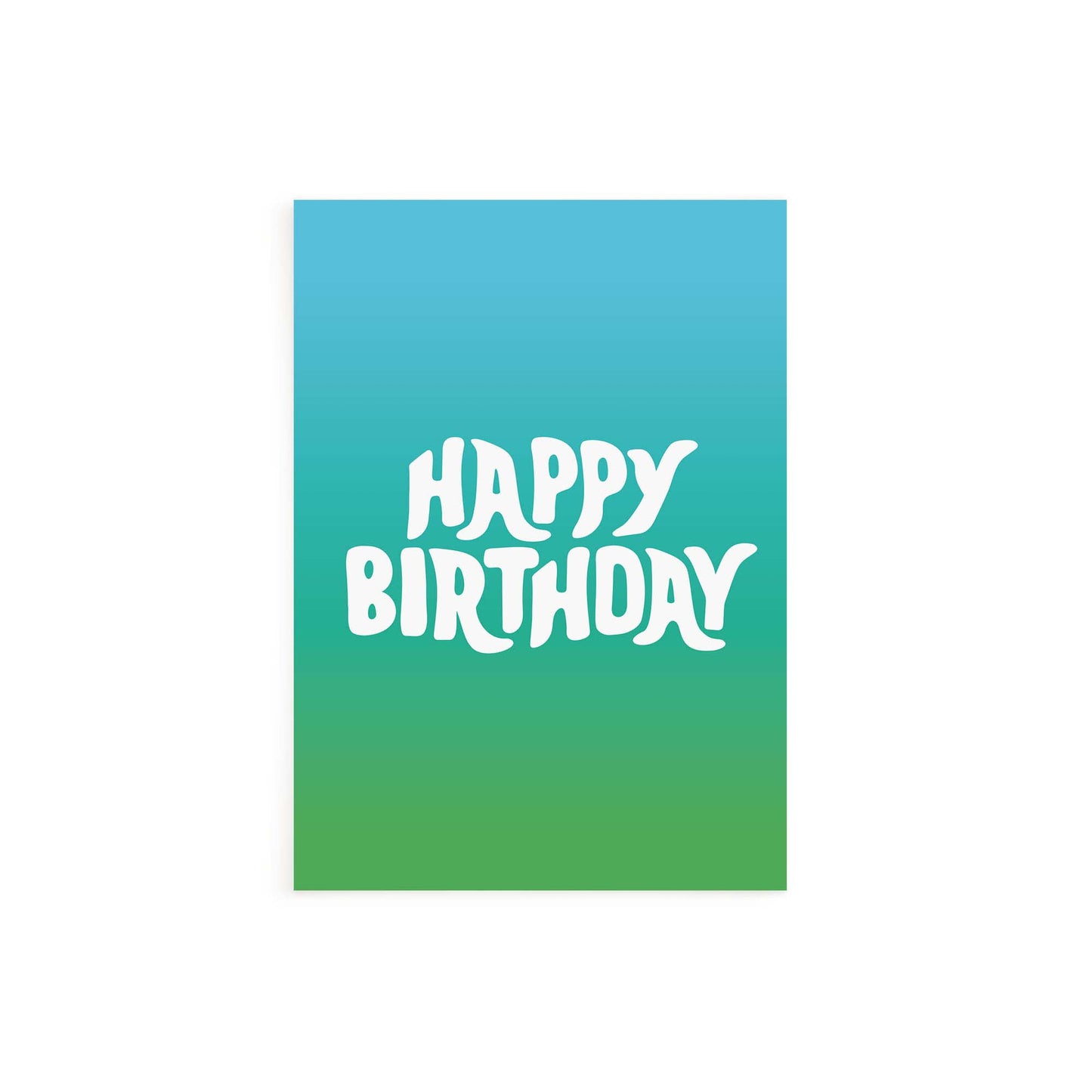 Happy Birthday Gradient Card
