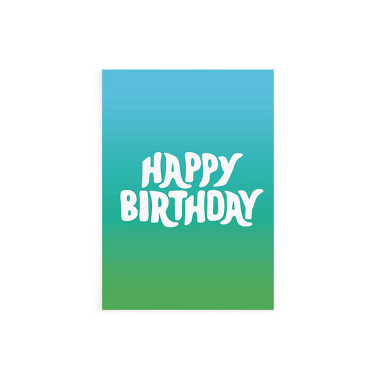Load image into Gallery viewer, Happy Birthday Gradient Card
