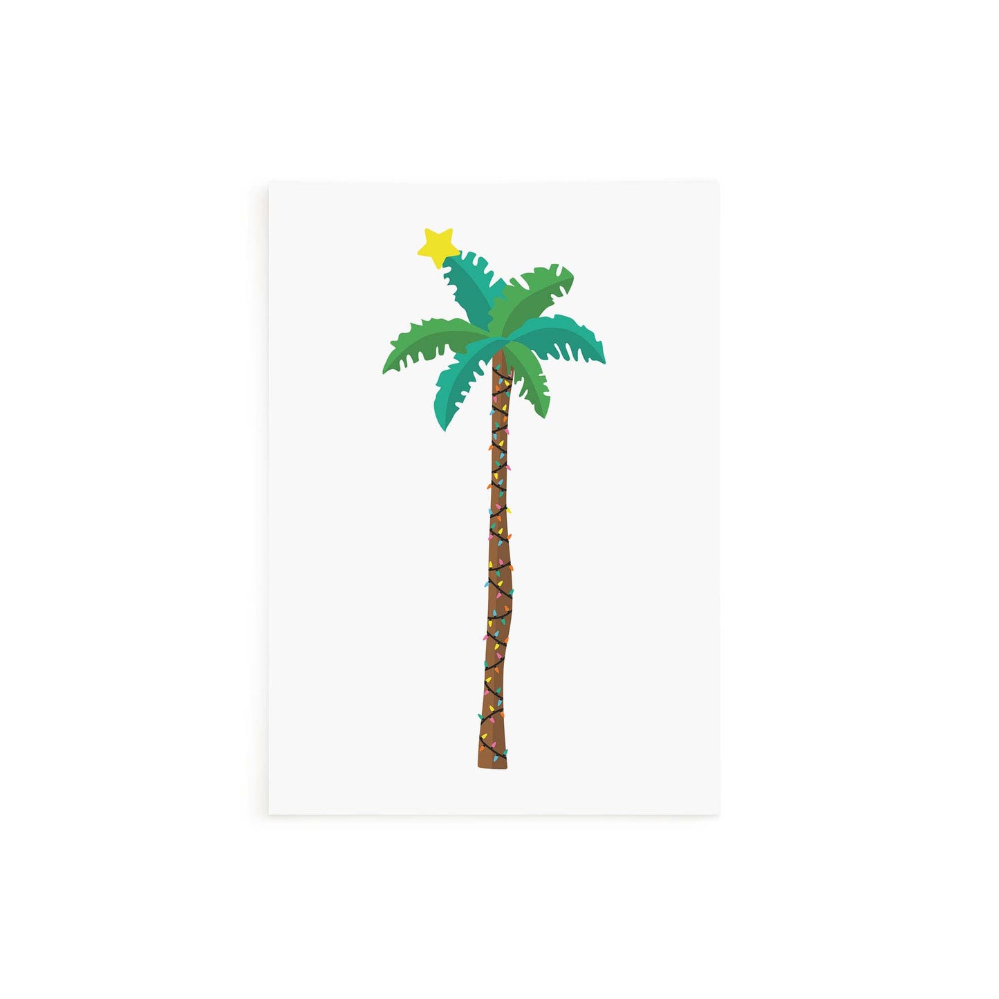 Christmas Palm Tree Greeting Card - Blank Greeting Card Online – Tihara ...