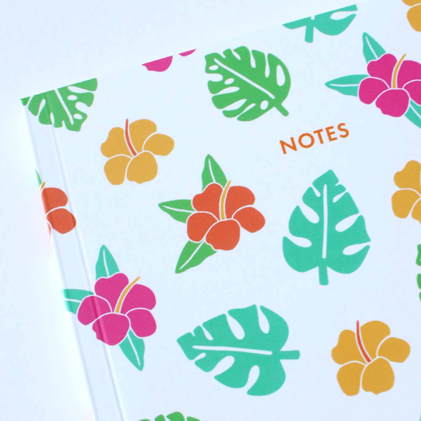 A5 Notebook - Monstera and Hibiscus