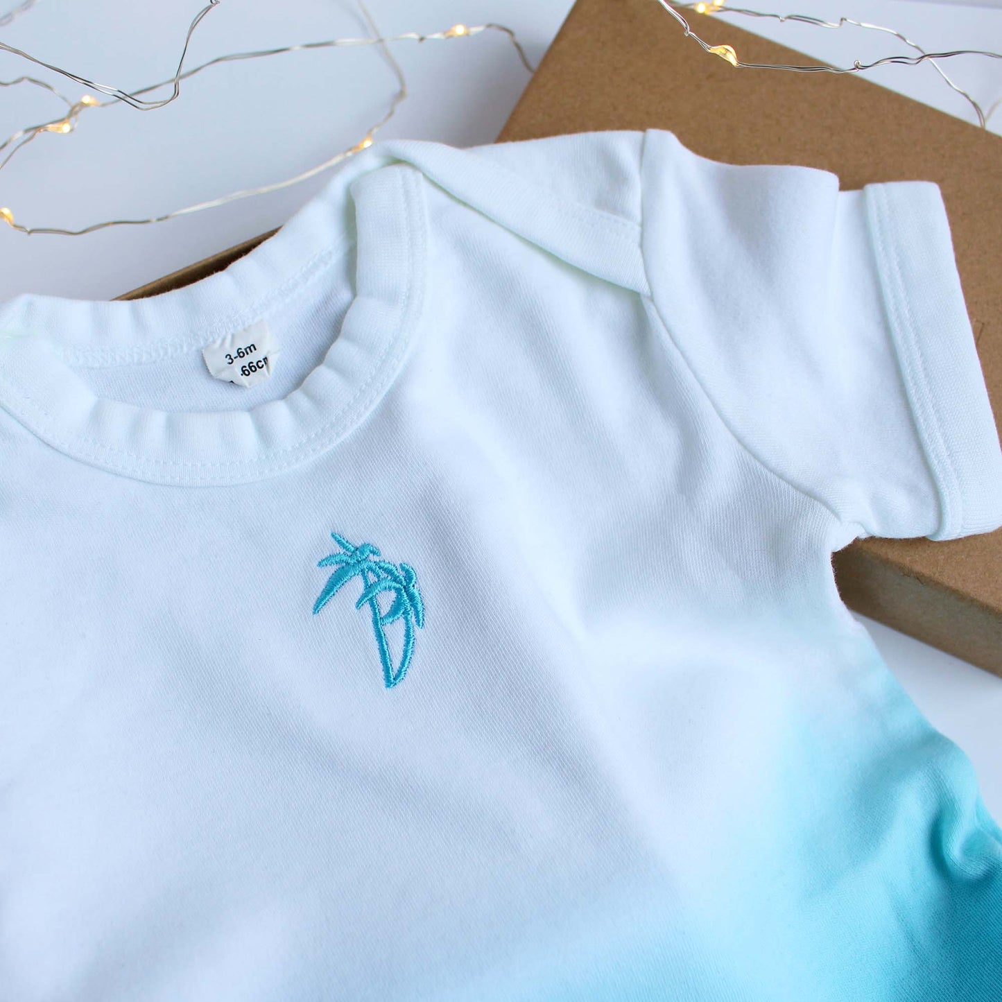 Dip Dye Baby Bodysuit - Blue
