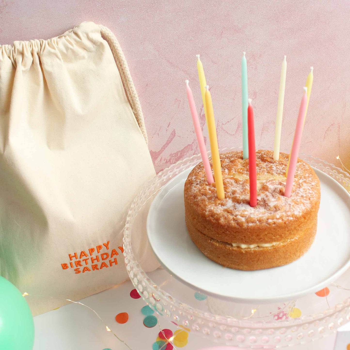 Beeswax Birthday Candles - Sunset Mix