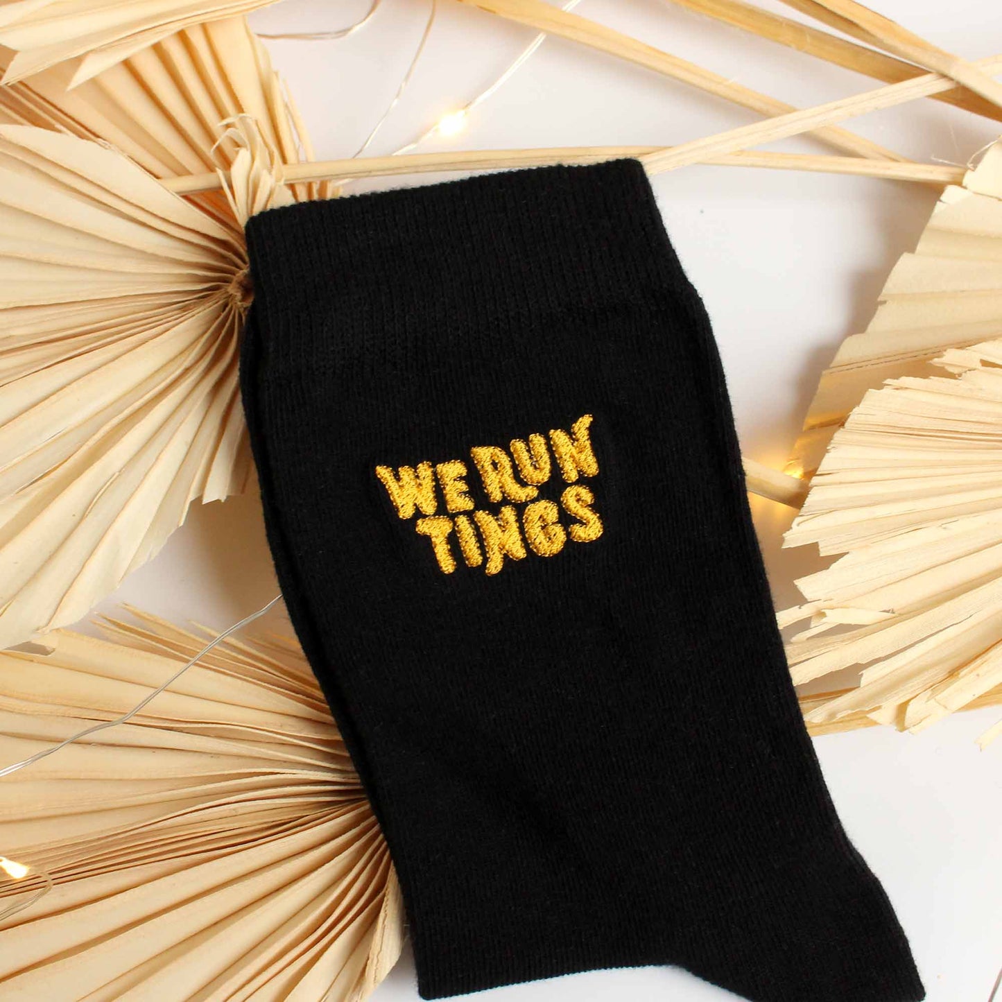 We Run Tings Socks