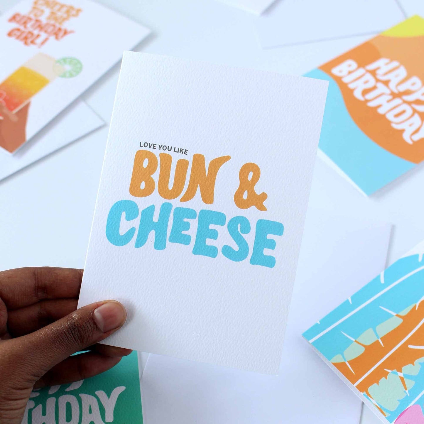 Love You Like Bun & Cheese Card