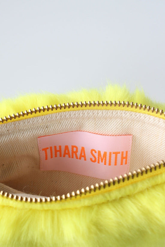 Mandeville Faux Fur Purse - Yellow - TiharaSmith 