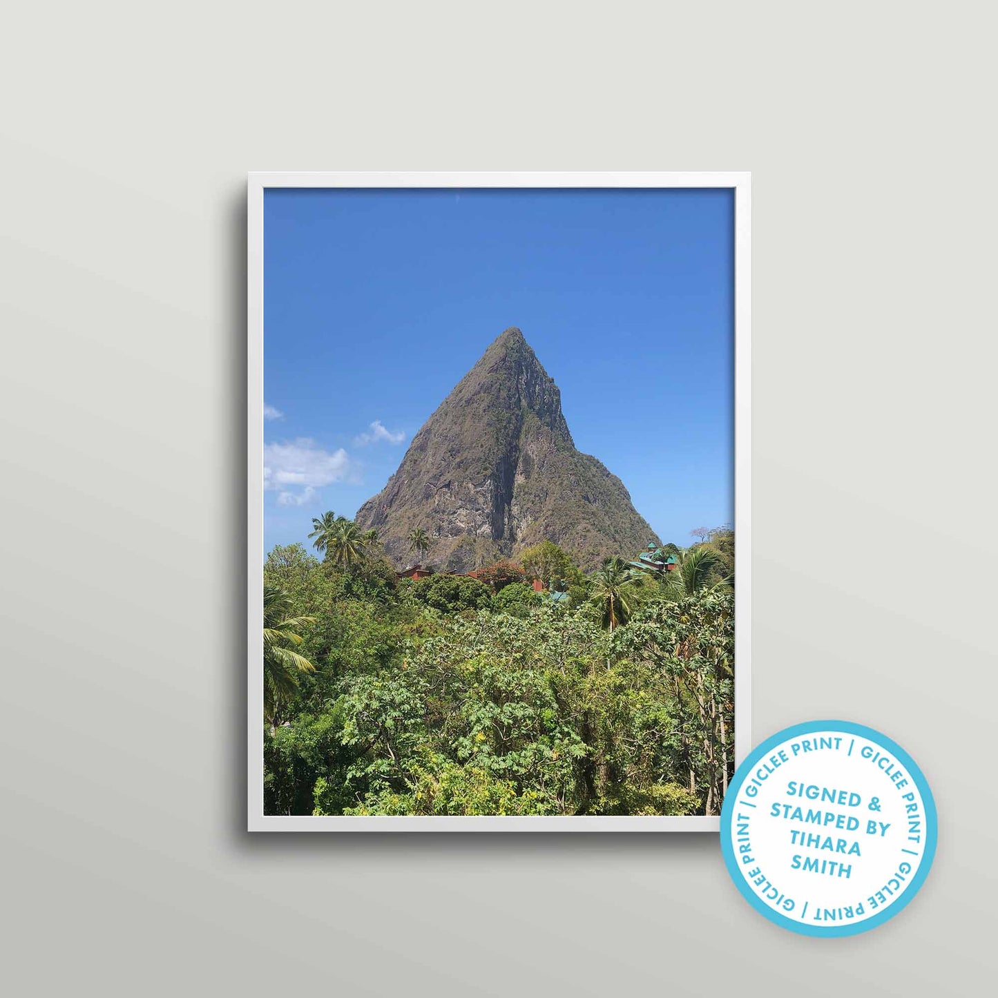 St Lucia Pitons Print
