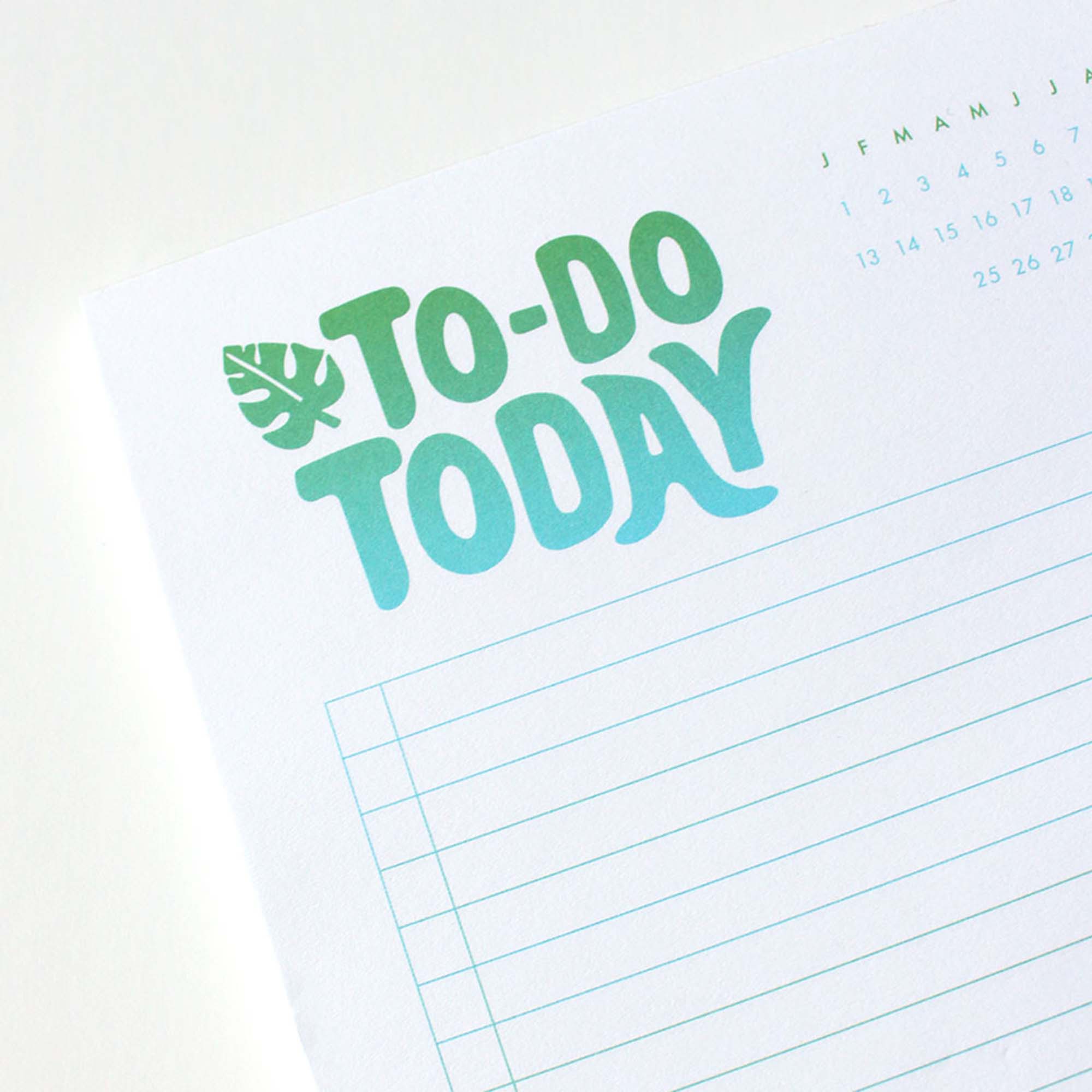 A5 To Do List Notepad - Colourful Gradient Design - Desk Planner ...
