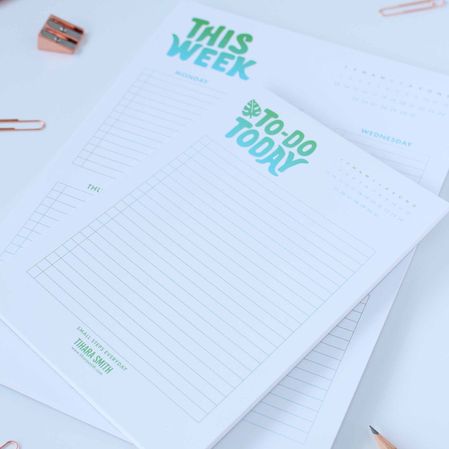 A5 To Do List Notepad - Colourful Gradient Design - Desk Planner ...