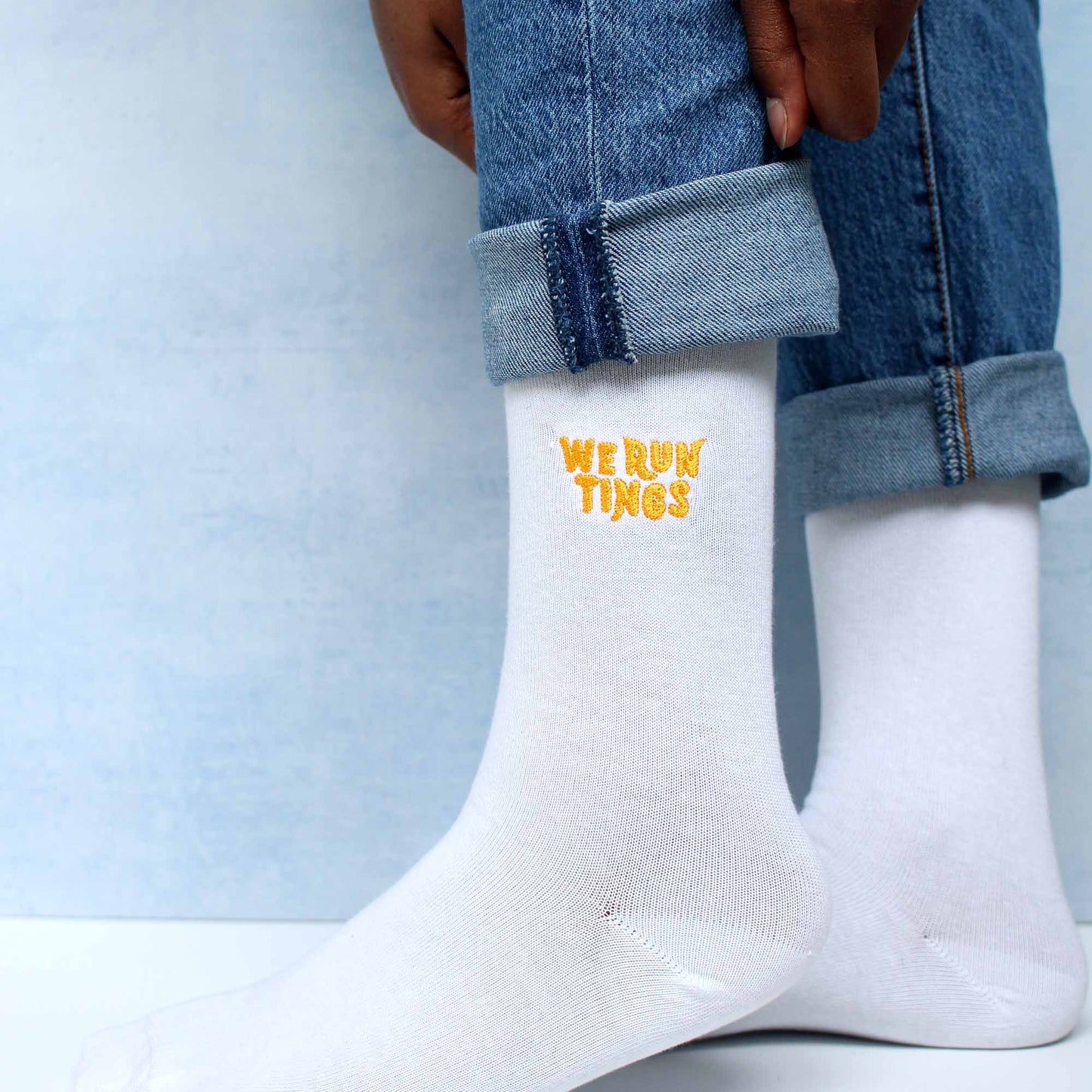 We Run Tings Socks
