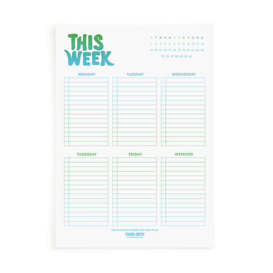 Load image into Gallery viewer, Weekly Planner Notepad
